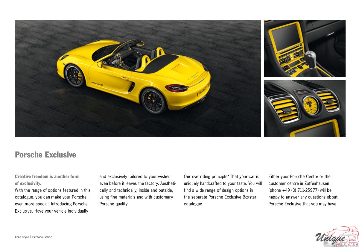2014 Porsche Boxster Folder Page 16